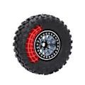 Pikkukuva 3 / 10: 4kpl Insert Foam Wheel Renkaat Foam RED red