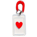 Miniatyrbillede 1 af 10: Med nøglering Transparent Card Hold Access Card RØD red