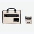 Miniatyrbillede 1 af 10: Kontrasterende Farve Laptop Taske Oplader Adapter Opbevaringstaske GRÅ Grey 14 Inch