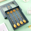 Miniatyrbilde 9 av 10: Stjernemåne skje Gaffelsett Dessertkakeskje FORK-1 FORK-1 fork-1