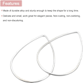 Miniatyrbillede 2 af 4: Teardrop øreringe Ørering Hoop Beading