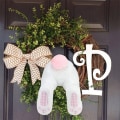 Miniatyrbilde 2 av 10: Påskeharekranssett Bunny Butt-kransfeste STIL 1 Style 1