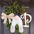 Miniatyrbillede 2 af 10: Påskeharekranssæt Bunny Butt Wreath Attachment STIL 3 Style 3
