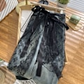 Pikkukuva 4 / 9: Lace Up Skirt Lap Over Hameet MUSTA black