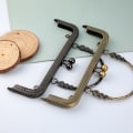 Miniatyrbild 7 av 10: Handväska Ram Kysslås Handväska lås Ram SVART 18CM black 18cm