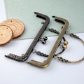 Miniatyrbilde 7 av 10: Pung Ramme Kyss Lås Pung Lås Ramme BRONSE 18CM bronze 18cm