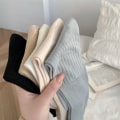 Miniatyrbillede 6 af 10: Udbenede Hule Sokker Tynde Sokker SORT black