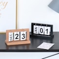 Miniatyrbillede 9 af 10: Træ evigvarende kalender Flip måned datovisning 3 3 3