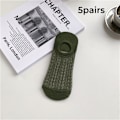 Pikkukuva 1 / 10: 5paria Miesten Sukat Mesh Invisible Socks ARMY GREEN army green