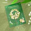 Miniatyrbillede 5 af 10: Blomster Messing Bogmærke Metal Bogmærke STYLE 4 STYLE 4 Style 4