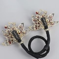 Miniatyrbillede 3 af 10: Rhinestone Flower Hair Clip Hair Bun Maker 3 3 3
