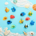 Miniatyrbillede 8 af 10: 10 stk. Ocean Tropiske Fisk Flydende Fiske Falske Tropiske Fisk Random color