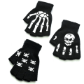 Miniatyrbild 7 av 8: Skeleton Half Finger Gloves Anti-slip handskar C C C