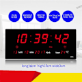 Miniatyrbillede 5 af 9: Elektronisk vægur Digitale LED-ure HVID White