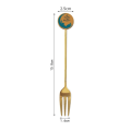 Miniatyrbillede 1 af 10: Star Moon Ske Gaffel Sæt Dessert Kage Ske FORK-4 FORK-4 fork-4