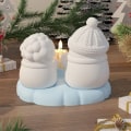 Miniatyrbild 9 av 9: 3D Snowman Form Ljushållare Form A101A-1 A101A-1 A101A-1