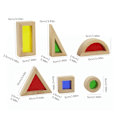 Pikkukuva 2 / 5: Baby Blocks Rainbow Sensory Blocks Set Rakennuslelu