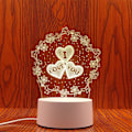 Miniatyrbillede 1 af 7: 3D Illusion Night Light LED Neon-skiltlampe 3 3 3