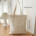 Miniatyrbilde 2 av 4: Canvas Tote Bag Shopping Håndveske Skulderveske