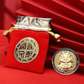 Miniatyrbillede 1 af 10: Erindringsmønt Dragon Guldmønter STYLE 4 MED BAG STYLE 4 Style 4 with Bag