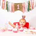 Miniatyrbild 5 av 10: 1:a Barnstolsbanner Färgglad tofs Barnstolsbanner STYLE 1 style 1