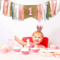 Miniatyrbild 5 av 10: 1:a Barnstolsbanner Färgglad tofs Barnstolsbanner STYLE 2 style 2