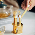 Pikkukuva 9 / 9: 6 kpl Fruit Fork Kahvi- set SILVER Silver