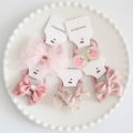 Pikkukuva 8 / 10: 10 kpl elastinen kuminauha hiussolmiot Bowknot 4 4 4