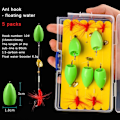 Miniatyrbild 1 av 10: 5Förpackningar/Låda Set Fiskedrag STYLE 5 FLYT STYLE 5 Style 5 float