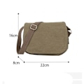 Pikkukuva 2 / 10: Simple Messenger Bag Postman Crossbody Bag MUSTA black