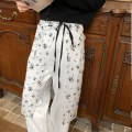 Miniatyrbillede 3 af 10: Lace Layered Gaze Nederdel Lace Up Tynd Lace Nederdel HVID STIL1 white style1-style1