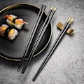 Pikkukuva 3 / 9: Alloy Chopsticks Japanilaisen keittiön syömäpuikot RED Red
