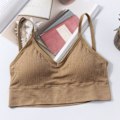 Pikkukuva 1 / 8: Ohuet nauhat urheilurintaliivit Gym-rintaliivit Selkänojaton KHAKI khaki