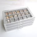 Miniatyrbillede 5 af 10: Smykkeopbevaringsæske Ørering Organizer SORT Black