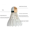 Miniatyrbillede 6 af 10: 3/6/12 stk badminton fjerbold badmintonbolde 6 stk 6 stk 6Pcs