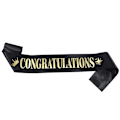 Pikkukuva 1 / 6: Onnittelut Sash Etiquette Belt MUSTA BLACK