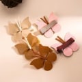 Pikkukuva 6 / 10: 2kpl Nahkainen Butterfly Hiusneulat Butterfly Barrettes Päähineet 6 6 6