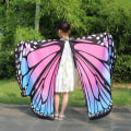 Miniatyrbilde 10 av 10: Butterfly Cape Butterfly Wings sjal 04 04 04