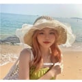 Miniatyrbild 7 av 10: Nya solhattar Lyxiga Spets Pearl Lady Cap 01 01 01
