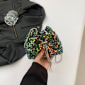 Pikkukuva 1 / 10: Sequin Bucket Bag Crossbody Olkalaukut VIHREÄ green