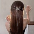 Pikkukuva 3 / 10: Butterfly Hair Fork Tupsu Hiuspuikko MUSTA black