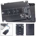 Miniatyrbilde 5 av 9: 1 Stk M.2 Til SATA3 Adapterkort Ekstern Harddiskboks MED with shell