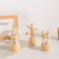 Miniatyrbillede 8 af 10: Dyrepynt i træ Dukkepynt C C C