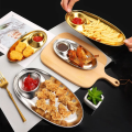 Miniatyrbillede 4 af 10: Middagsbakke Snackfad GULD L Gold L