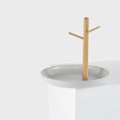 Miniatyrbillede 5 af 10: Trægren Opbevaringsbakke Nøgleophæng HVID KVADRAT FIRKANT White Square-Square