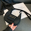 Miniatyrbillede 2 af 10: Skuldertaske Underarmstaske SORT Black