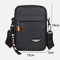 Pikkukuva 2 / 10: Messenger Sling Laukut Crossbody Pussi MUSTA black