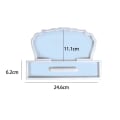 Miniatyrbillede 1 af 10: Fotorammeform Billedramme Silikoneform C C C