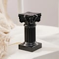 Miniatyrbillede 8 af 10: 1 Stk Romersk Søjle Statue Piedestal SORT SORT black