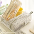 Miniatyrbilde 3 av 10: Mesh Pen Bag Blyantveske GRÅ Grey